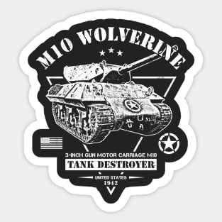 M10 Wolverine Tank Destroyer Sticker